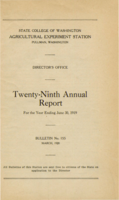 Twenty-Ninth Annual Report for the Year Ending June 30, 1919