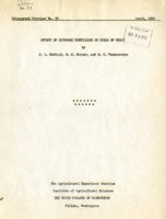 Effect of Nitrogen Fertilizer on Yield of Wheat