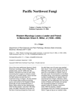 Western mycology loses a leader and a friend: in memoriam Orson K. Miller, Jr. (1930-2006)