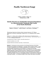 Genetic structure of Cantharellus formosus populations in a second-growth temperate rain forest of the Pacific Northwest