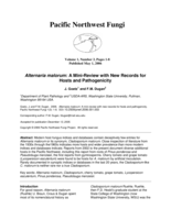 Alternaria malorum: a mini-review with new records for hosts and pathogenicity