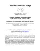 Lichens in relation to management issues