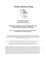 Chemical variation of Usnea longissima Ach. in the central Oregon Coast Range