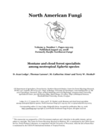 Montane and cloud forest specialists among neotropical Xylaria species