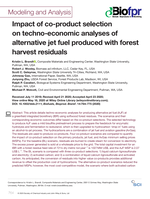 Impact of co?product selection on techno?economic analyses of alternative jet fuel produced with forest harvest residuals
