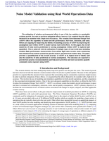 Noise Model Validation using Real World Operations Data