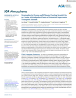Stratospheric Ozone and Climate Forcing Sensitivity to Cruise Altitudes for Fleets of Potential Supersonic Transport Aircraft