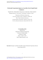 Preferential vaporization impacts on lean blow-out of liquid fueled combustors