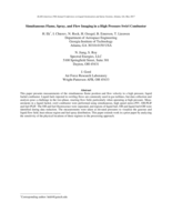 Simultaneous Flame, Spray, and Flow Imaging in a High Pressure Swirl Combustor