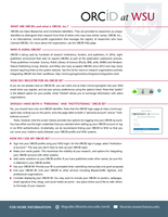 ORCID at Washington State University