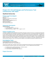 Project 012: Aircraft Design and Performance Tool Connectivity with AEDT