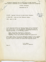 Important Addresses in Agricultural Economics