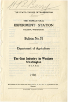 The Goat Industry in Western Washington