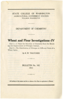 Wheat and Flour Investigations-IV