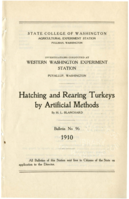 Hatching and Rearing Turkeys by Artificial Methods