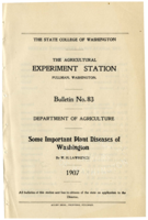 Some Important Plant Diseases of Washington