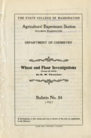 Wheat and Flour Investigations (Crop of 1905)