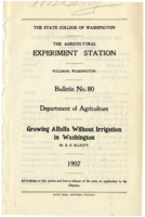 Growing Alfalfa Without Irrigation in Washington