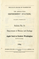 Apple Scab in Eastern Washington