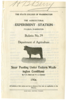 Steer Feeding Under Eastern Washington Conditions