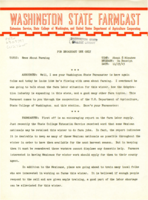 Washington State Farmcast, November 15, 1943