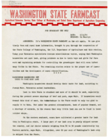 Washington State Farmcast, June 11, 1945