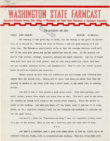 Washington State Farmcast, April 1945