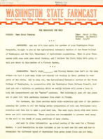 Washington State Farmcast, March 1, 1943
