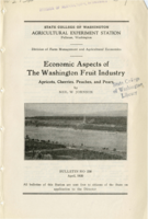 Economic Aspects of The Washington Fruit Industry Apricots, Cherries. Peaches, and Pears