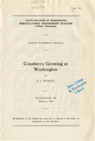 Cranberry Growing in Washington