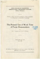 The Present Use of Work Time of Farm Homemakers
