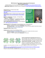 Grays Harbor County 4-H News Blast, August 25, 2021