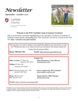 Garfield County Extension Newsletter, October 2021