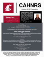 CAHNRS Business Center Newsletter, October 2021