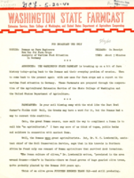 Washington State Farmcast, May 15, 1940
