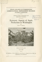 Economic Aspects of Apple Production in Washington