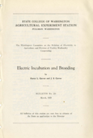 Electric Incubation and Brooding