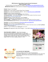 Grays Harbor County 4-H News Blast, October 15, 2021