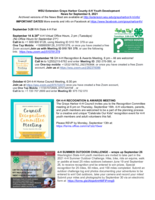 Grays Harbor County 4-H News Blast, September 8, 2021