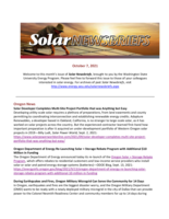 Solar Newsbriefs, October 7, 2021