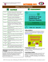 WSU Kittitas County Extension 4-H Focus, October 2021