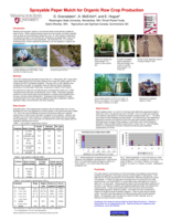 Sprayable Paper Mulch for Organic Row Crop Production