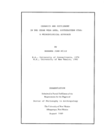 Ceramics and Settlement in the Cedar Mesa Area, Southeastern Utah: A Methodological Approach