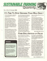 Sustainable Farming Quarterly, October 1992