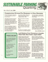 Sustainable Farming Quarterly, July 1992