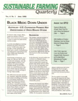Sustainable Farming Quarterly, April 1992