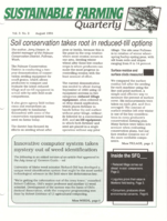 Sustainable Farming Quarterly, August 1991