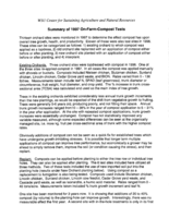 Summary of 1997 On-Farm-Compost Tests