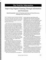 Improving organic farming through information and extension