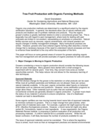 Tree Fruit Production with Organic Farming Methods